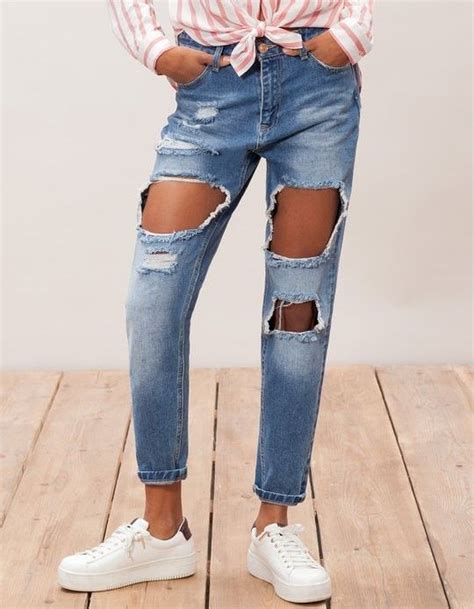 jeans troué|Jeans troués pour femme 